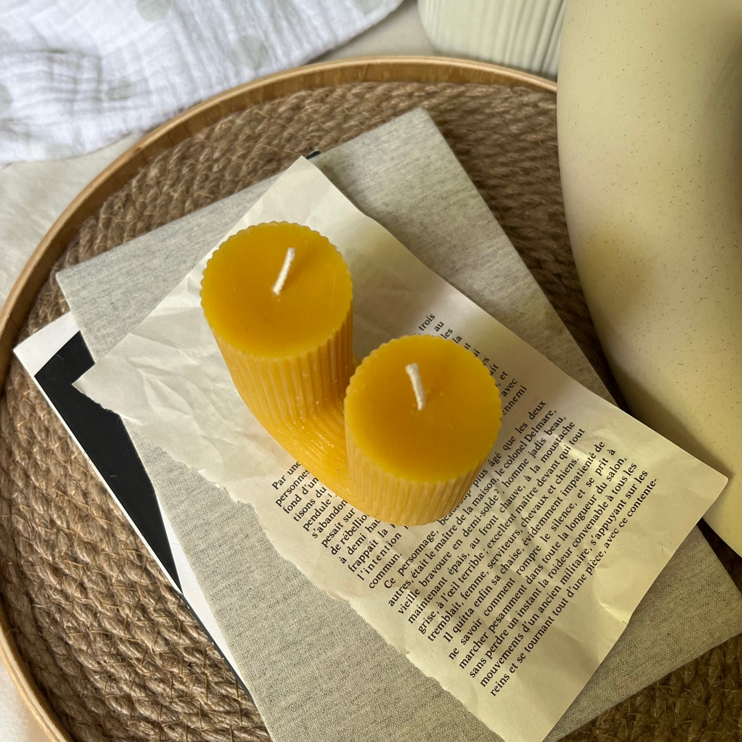U-shaped candle