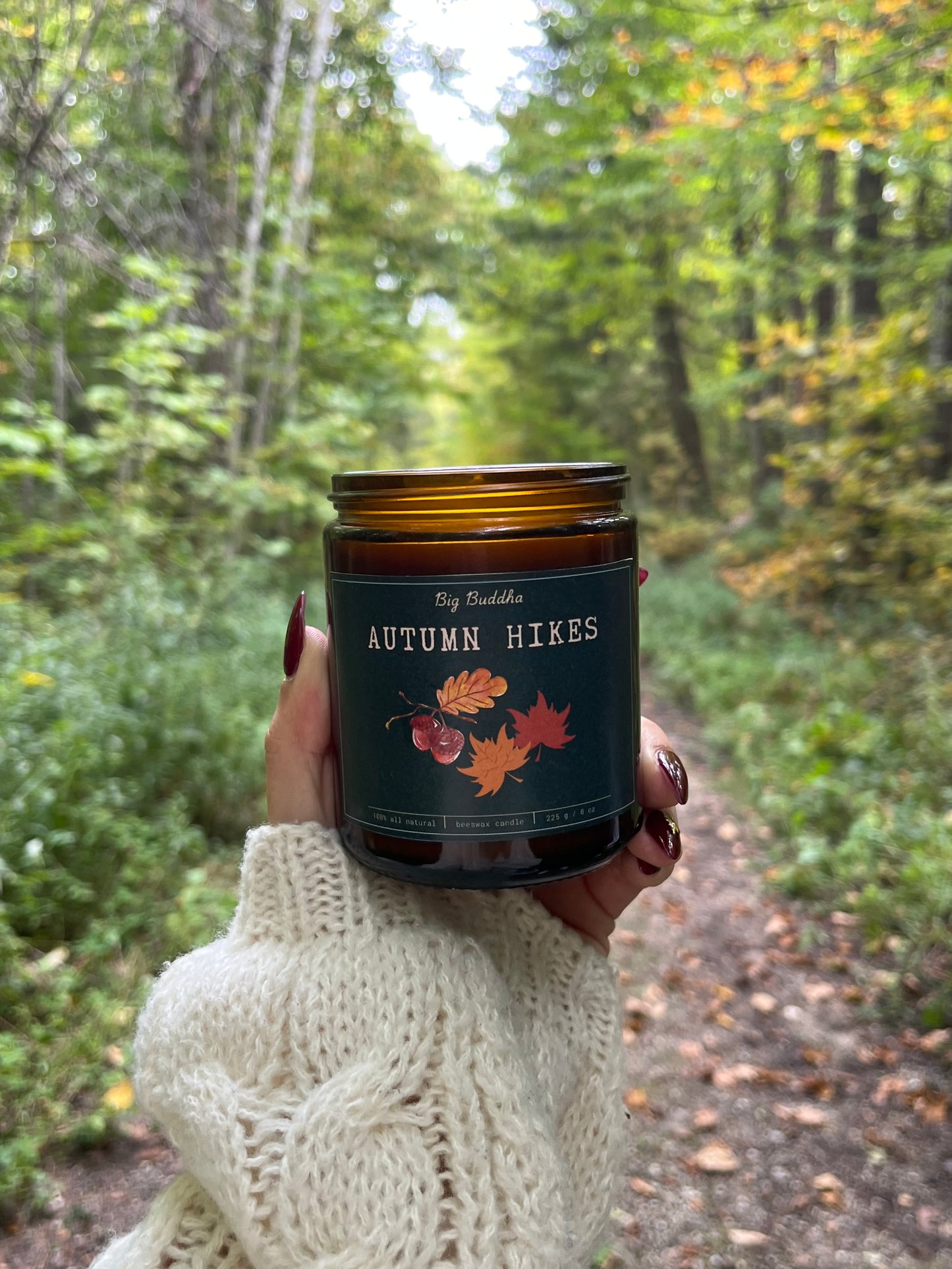 Autumn Hikes 8 oz candle