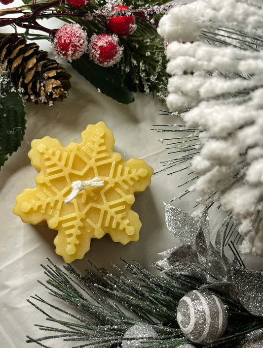 Snowflake candle