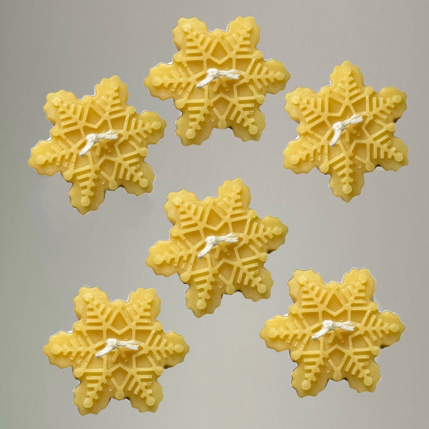 Snowflake candle set