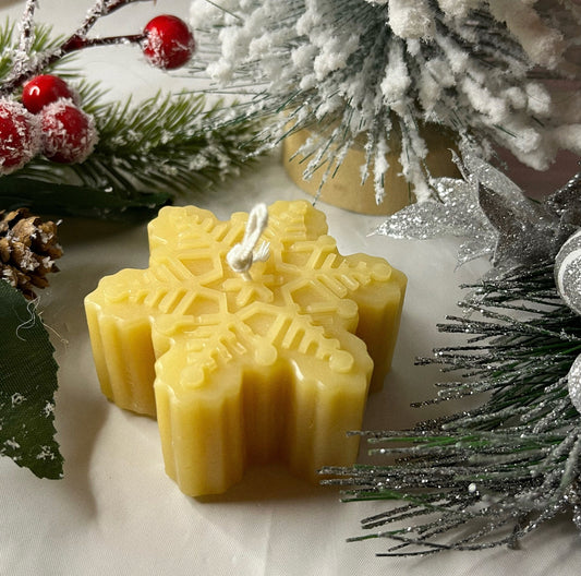 Snowflake candle