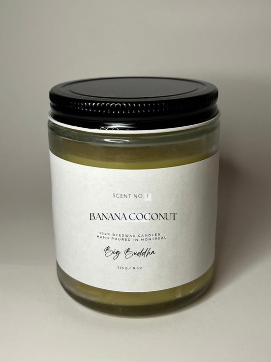 Banana coconut candle 8 oz