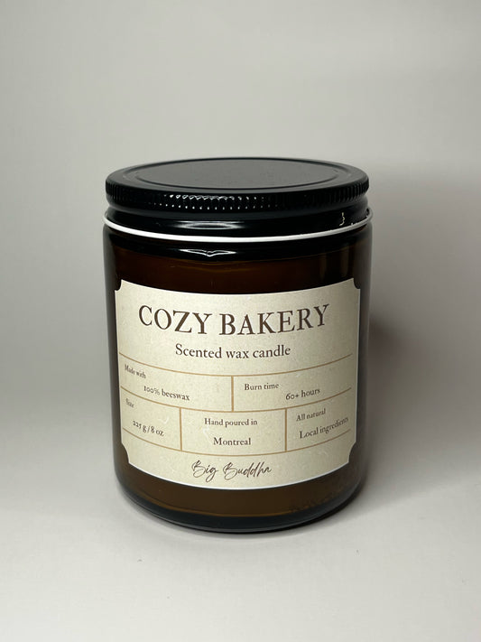 Cozy Bakery 8oz amber jar candle